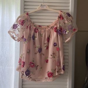 BB Dakota Floral Off The Shoulder Top